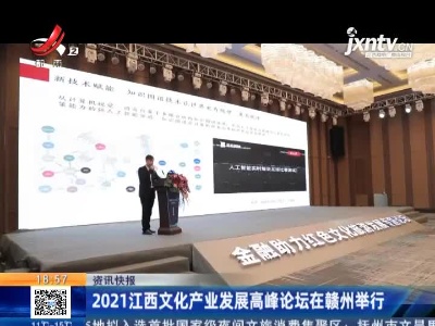 2021江西文化产业发展高峰论坛在赣州举行